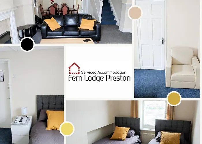 4 Bedroom House At Fern Lodge Preston Serviced Accommodation - Free Wifi & Parking
