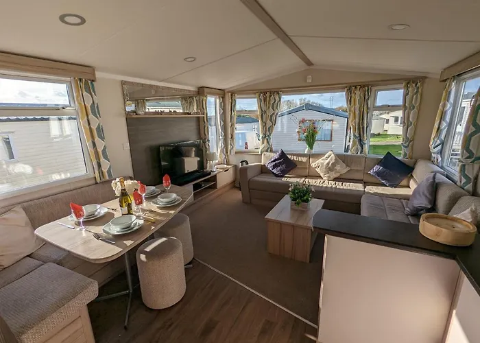 Sleeps 6 Modern And Bright Caravan Littlesea Haven Weymouth Hotel