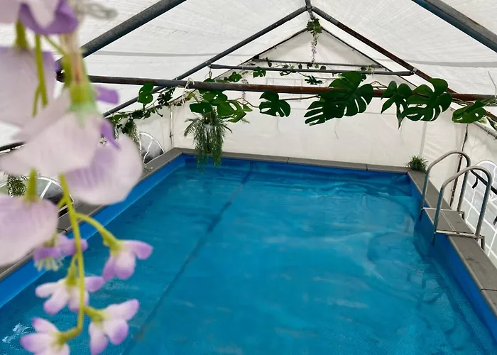 Secret Oasis: Love Island-Inspired Guest House with Private Pool Nottingham